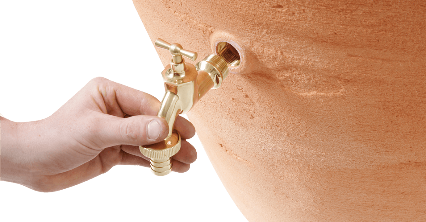 Garantia - Récupérateur d'eau de pluie 360L robinet et collecteur inclus sable Amphore Antik - GARANTIA - Image 8