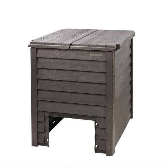 Composteur GARANTIA Thermo-Wood 600L marron + grille de fond - Image 7