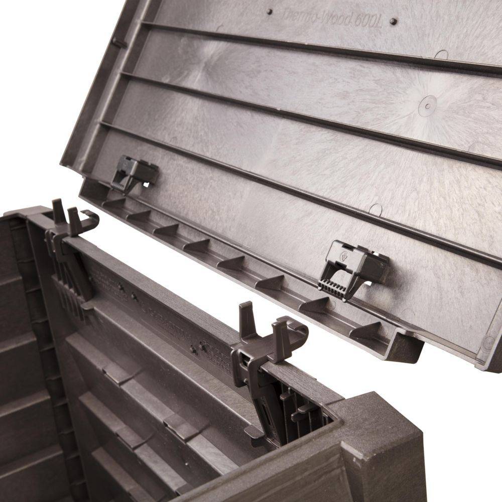 Composteur GARANTIA Thermo-Wood 600L marron + grille de fond - Image 8