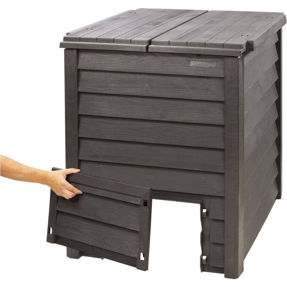 Composteur GARANTIA Thermo-Wood 600L marron + grille de fond - Image 21