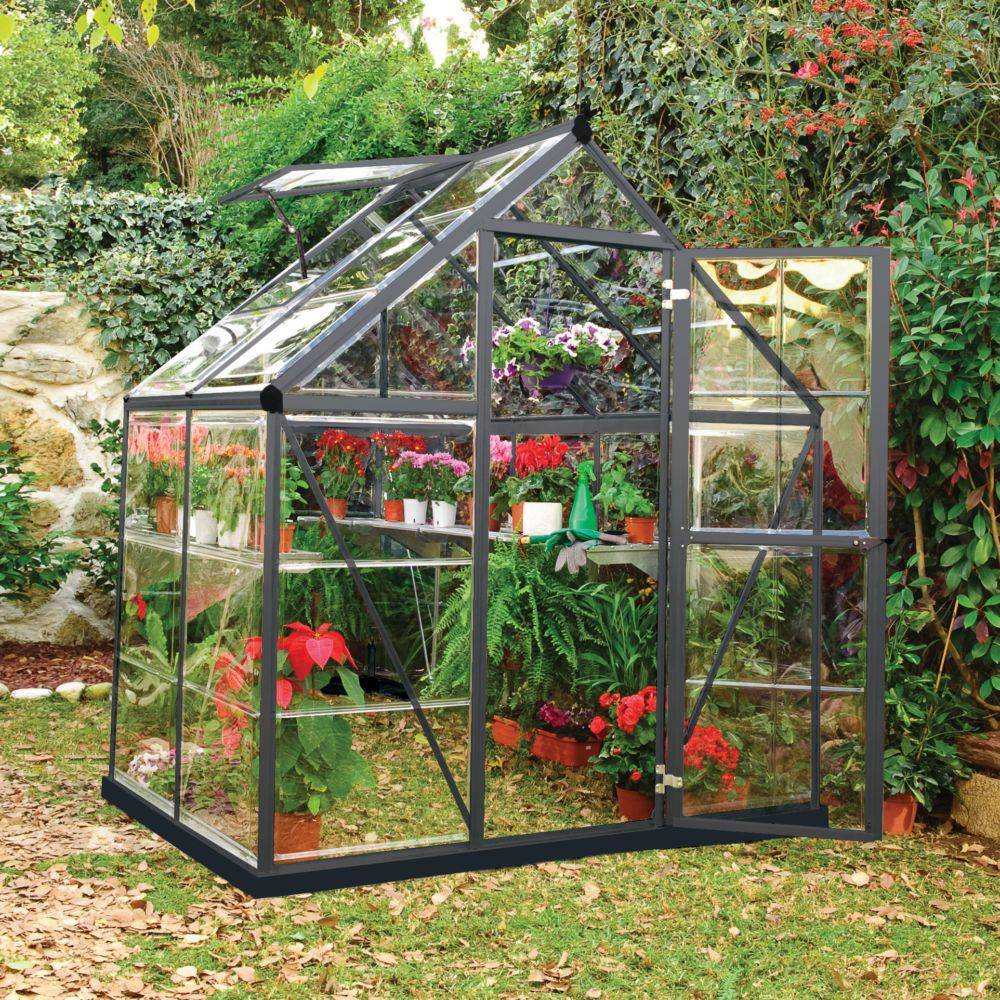 Canopia by Palram - Serre polycarbonate Harmony gris 2.3 m² - Palram Canopia - Image 1
