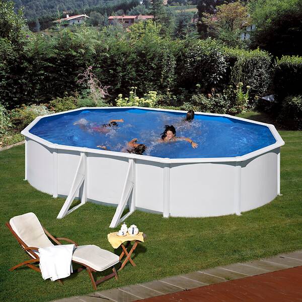 Gré - Piscine hors-sol ovale acier blanc L 6,34 m l 3,99 m H 1,22 m Fidji - GRE - Image 10