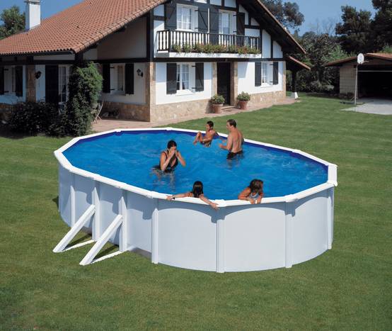 Gré - Piscine hors-sol ovale acier blanc L 6,34 m l 3,99 m H 1,22 m Fidji - GRE - Image 12