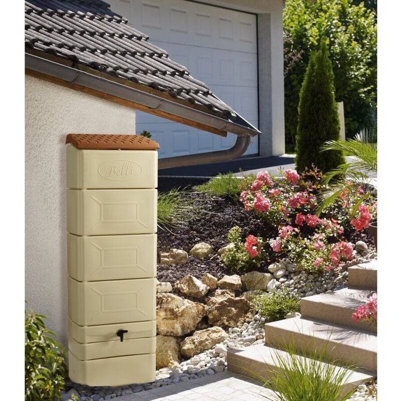Belli - Récupérateur d'eau de pluie 300L beige - BELLI - Image 3