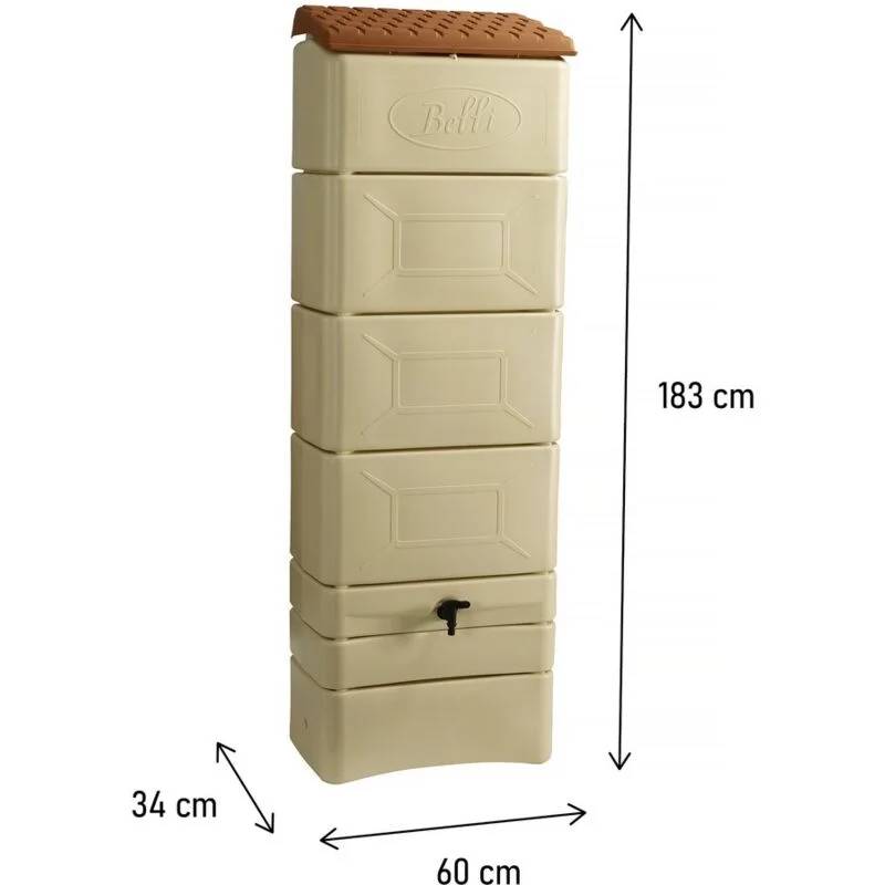 Belli - Récupérateur d'eau de pluie 300L beige - BELLI - Image 4