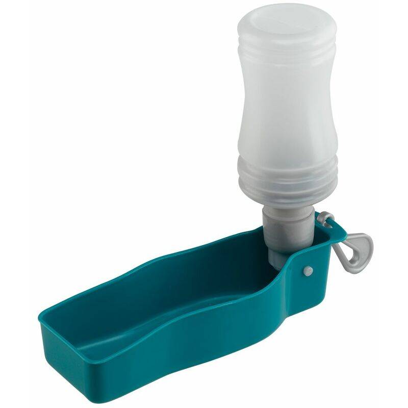 Abreuvoir de voyage gourde plastique bleu L.19.5 cm l.6.7 cm H.6.2 cm - Ferplast - Imagen 2