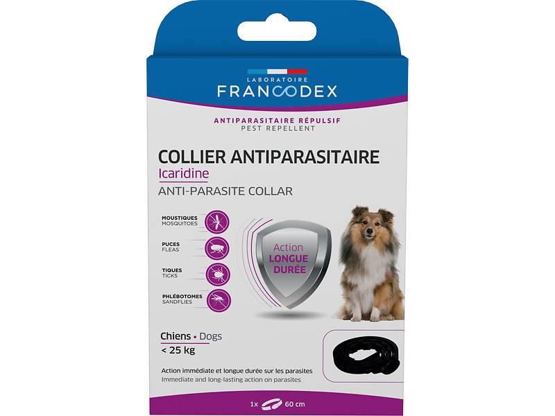 Collier antiparasitaire Insectifuge Icaridine Noir – FRANCODEX - Image 3