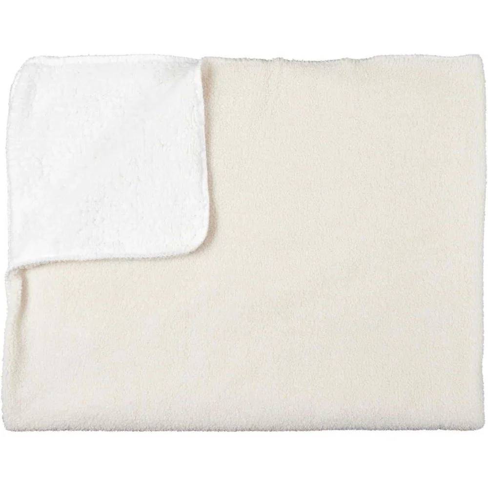 Plaid Polyester Ecru L. 120 cm P. 150 cm - THE HOME DECO FACTORY - Imagen 8