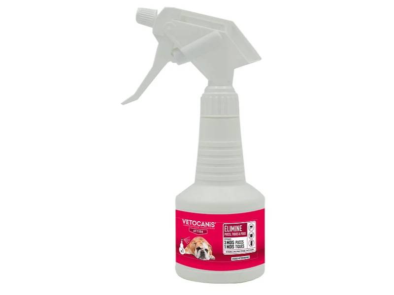 Spray action fipronil 2,5 mg chats chiens 250 ml - VETOCANIS