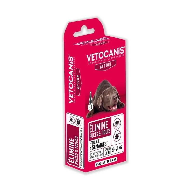 Pipette traitement prévention puces tiques grand chien 268mg - VETOCANIS - Imagen 1