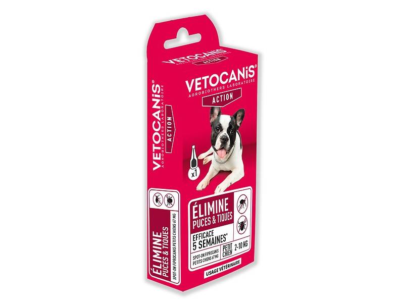 Spot-On Fiprocanis Pipette Petit Chien 67 mg X1 – VETOCANIS