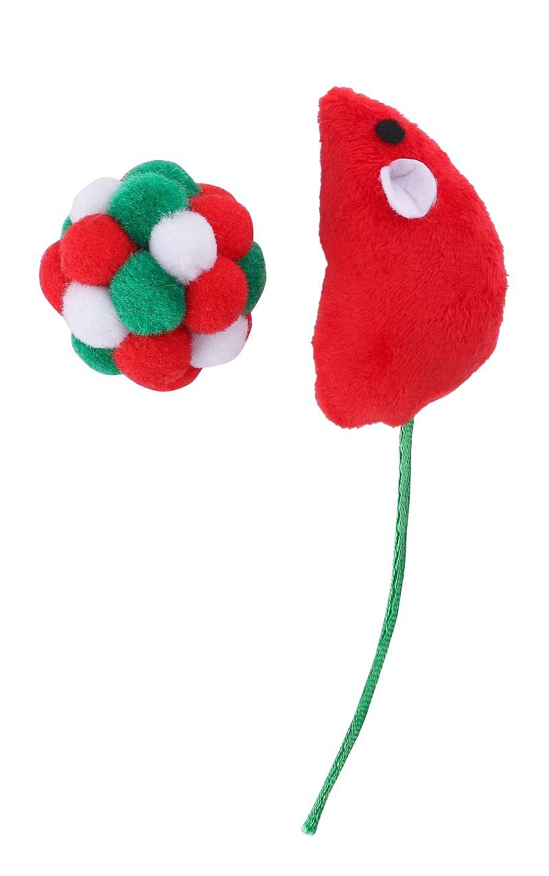 Wouapy - Jouet Chat Souris Fun + Balle Boule