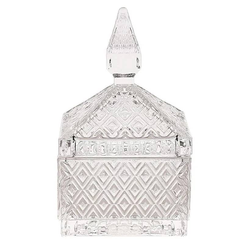 Bonbonnière Verre Transparent L 8,8 l 8,8 H 15,5 cm - PARIS PRIX - Imagen 4