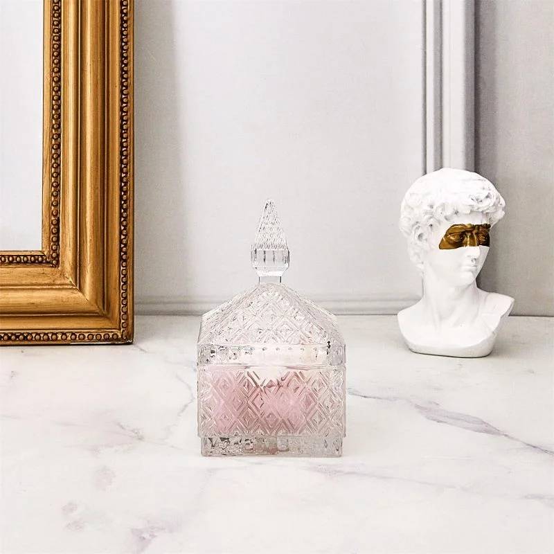 Bonbonnière Verre Transparent L 8,8 l 8,8 H 15,5 cm - PARIS PRIX - Imagen 5