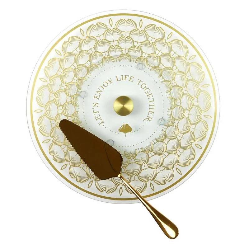 Pelle à tarte Acier inoxydable Doré L 22,50 cm THE HOME DECO FACTORY - Imagen 4