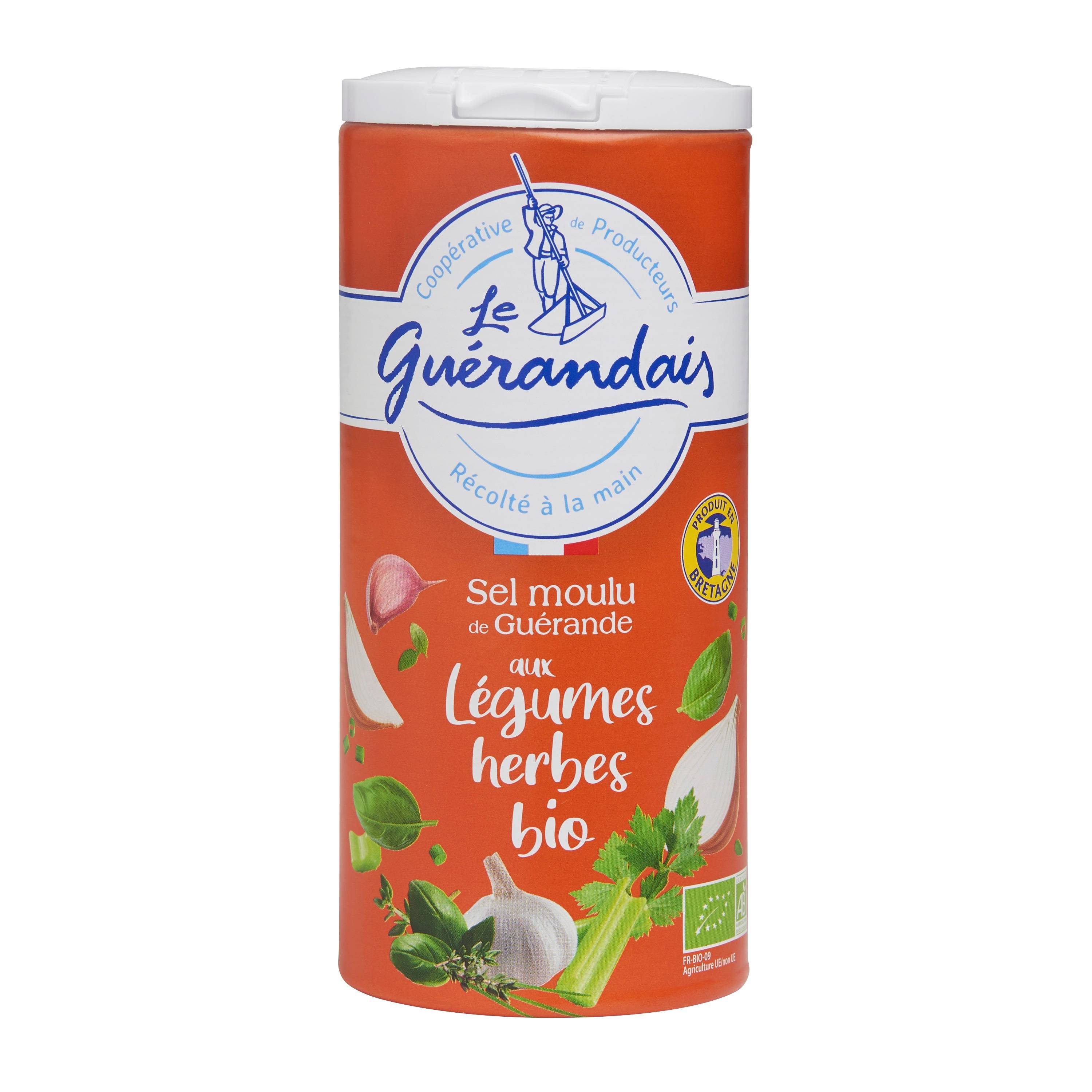 Sal molido Guérande verduras hierbas bio 250 g - LE GUÉRANDAIS