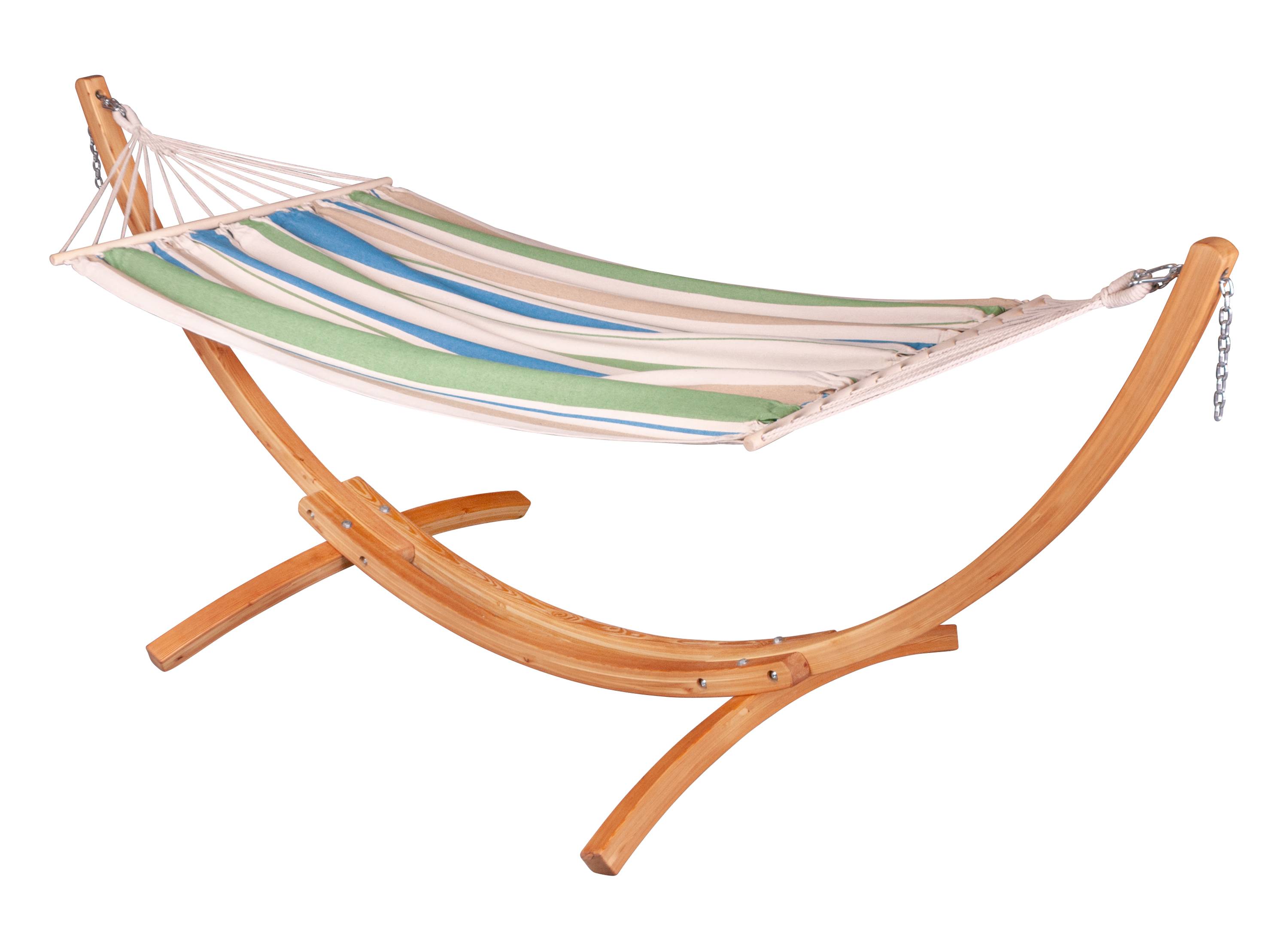 La Siesta - Hamac CHILLOUNGE® à barres simple avec support en eucalyptus