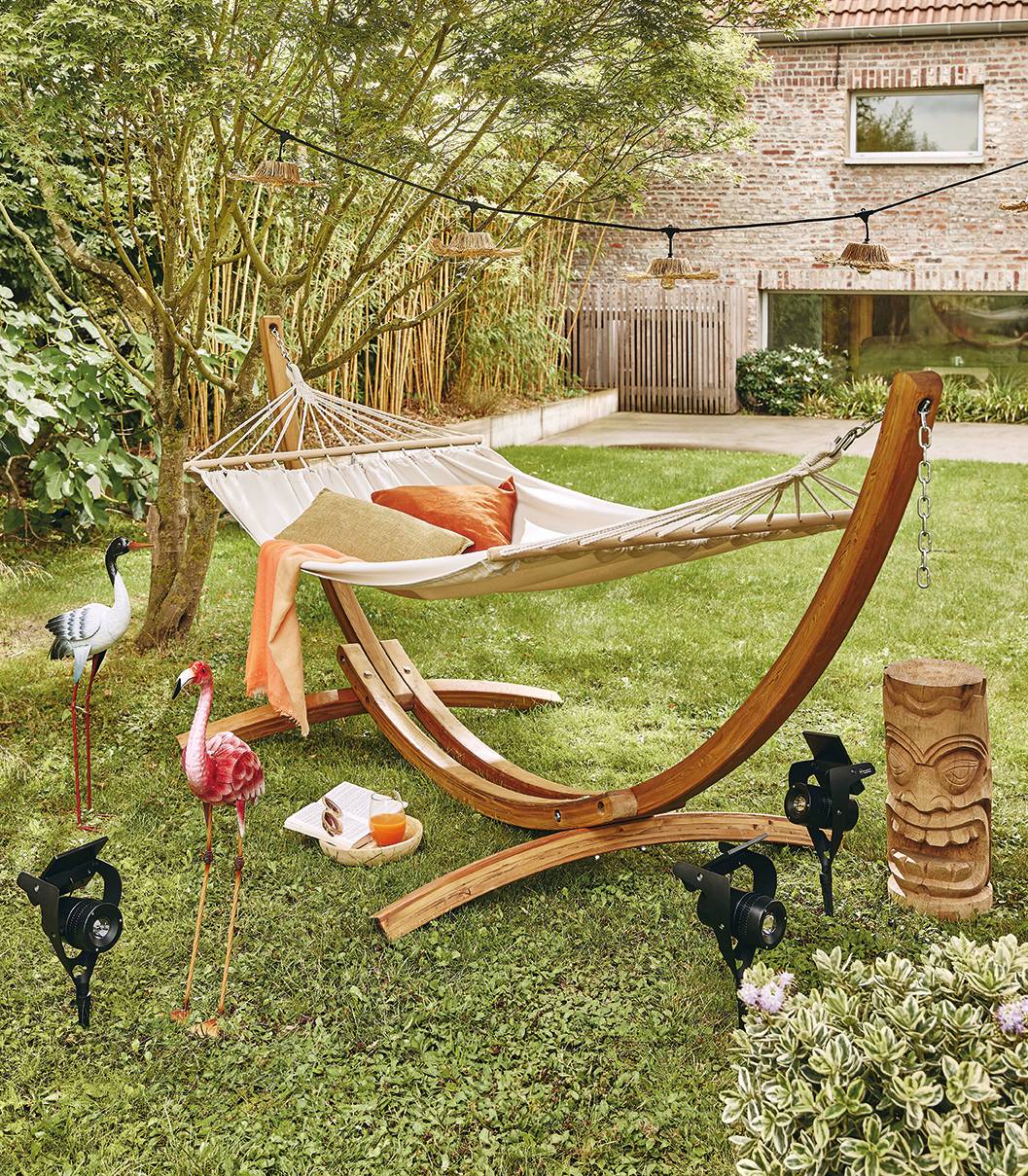 La Siesta - Hamac CHILLOUNGE® à barres simple avec support en eucalyptus - Imagen 7