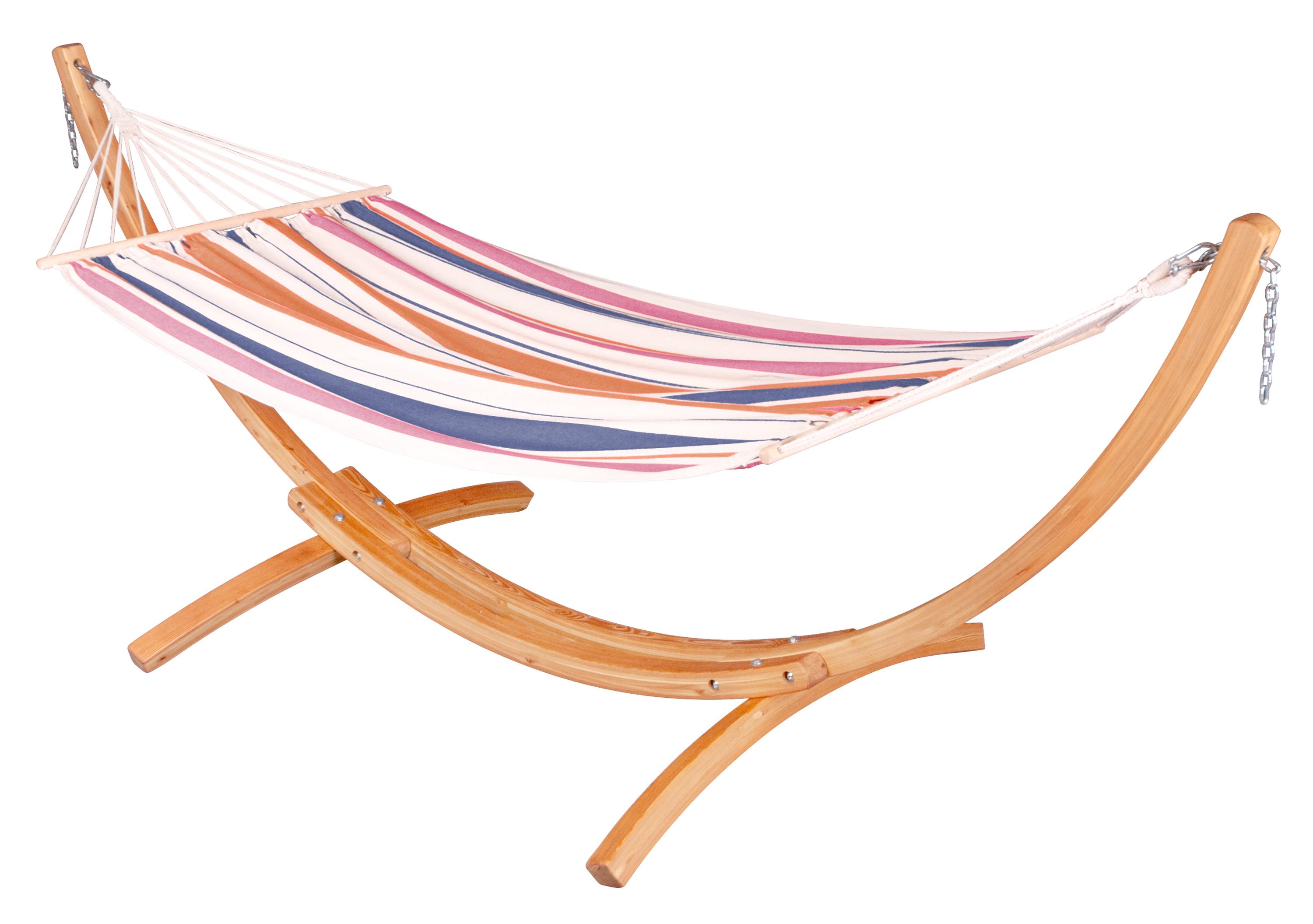 La Siesta - Hamac CHILLOUNGE à barres simple avec support en eucalyptus - Imagen 1
