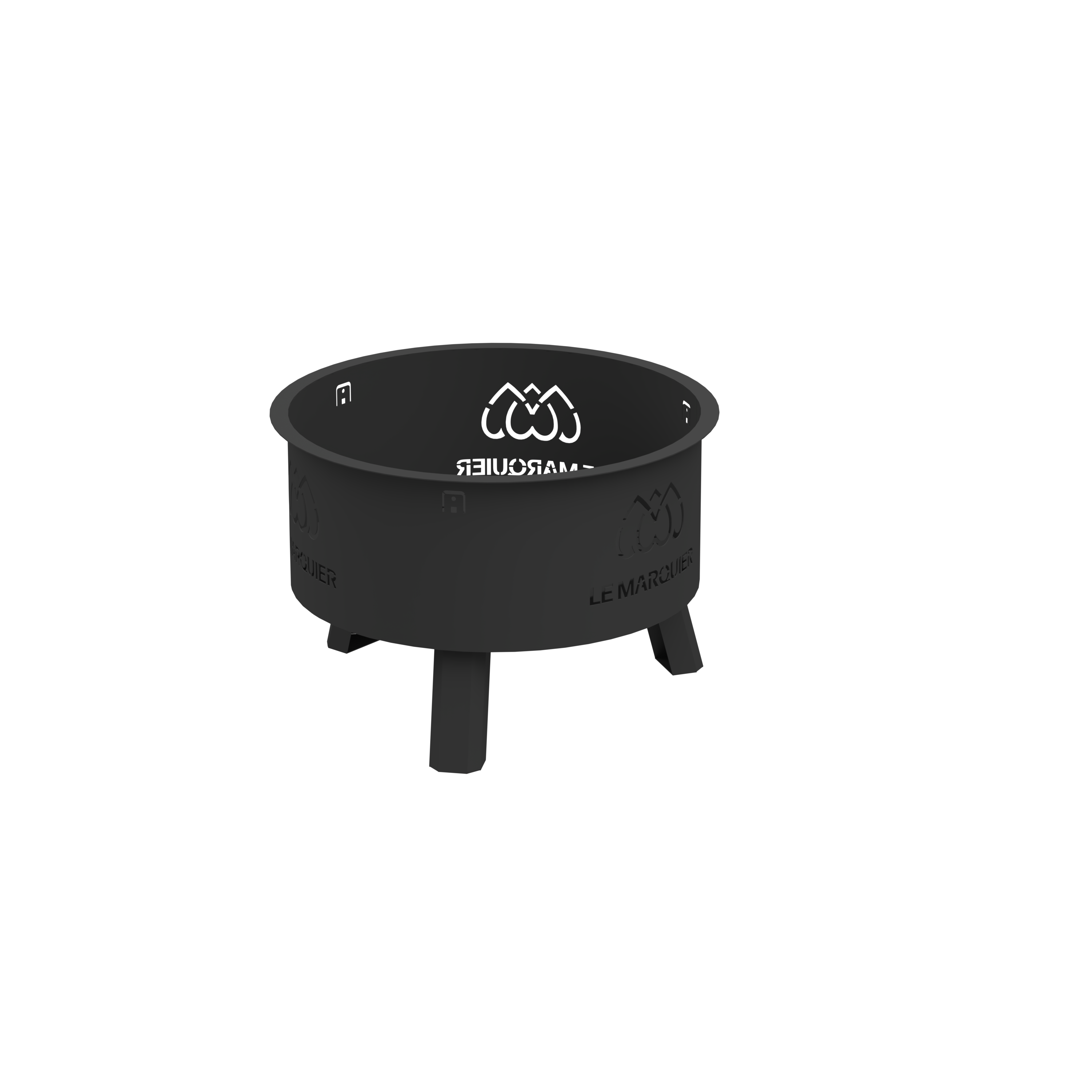 Le Marquier - Brasero rond noir - LE MARQUIER