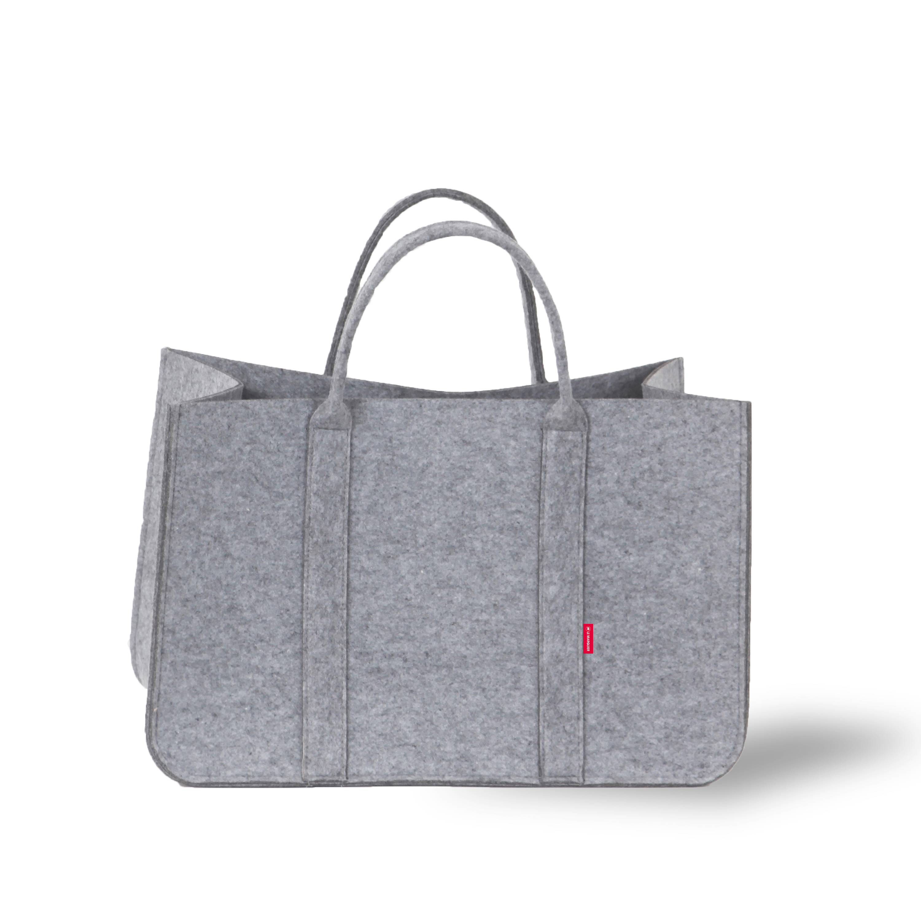 Le Marquier - Sac à bûches tissus gris L.53 P.30 H.35/51 cm DANDY - LE MARQUIER - Image 1