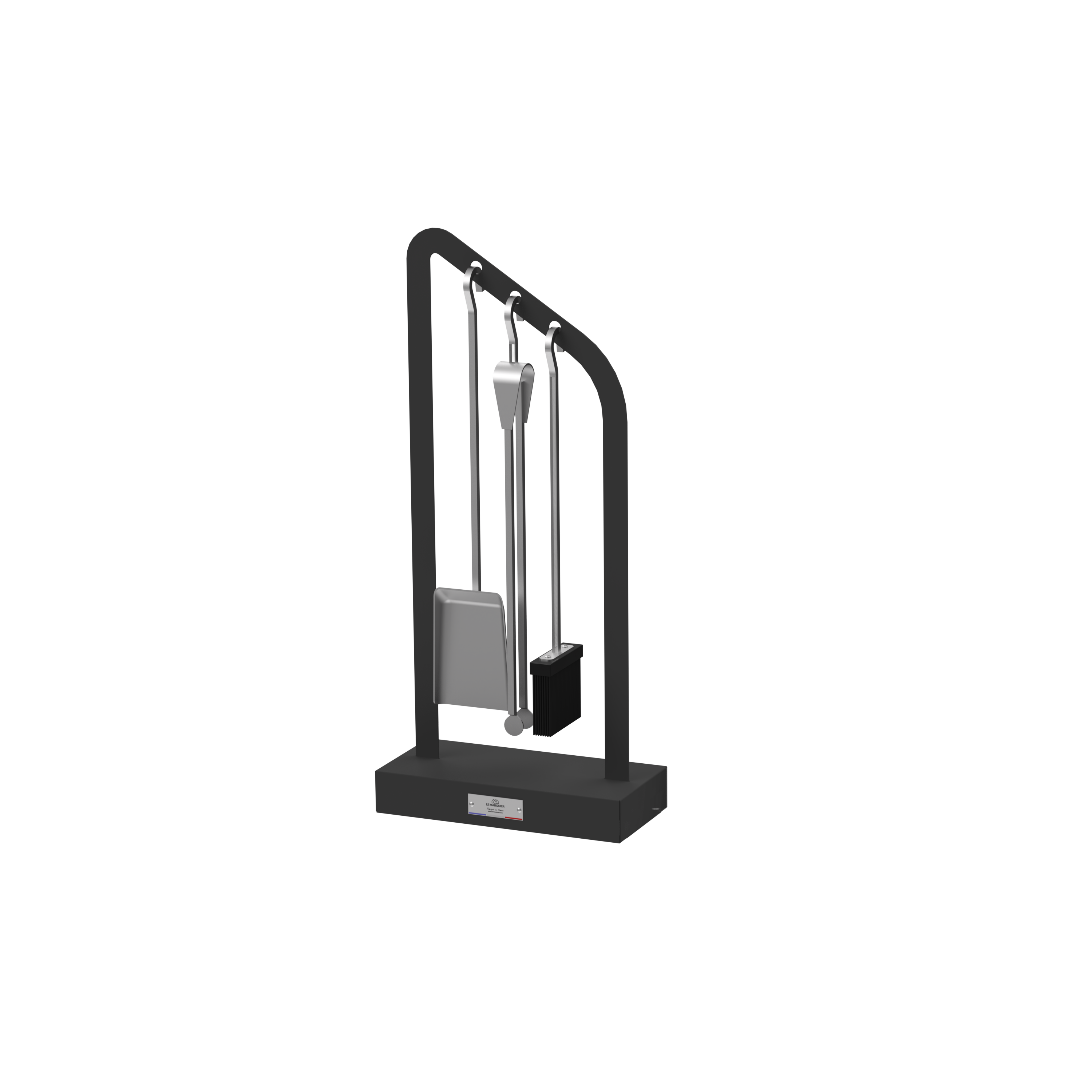 Le Marquier - Serviteur de cheminée acier noir 3 accessoires – LEMARQUIER - Imagen 2