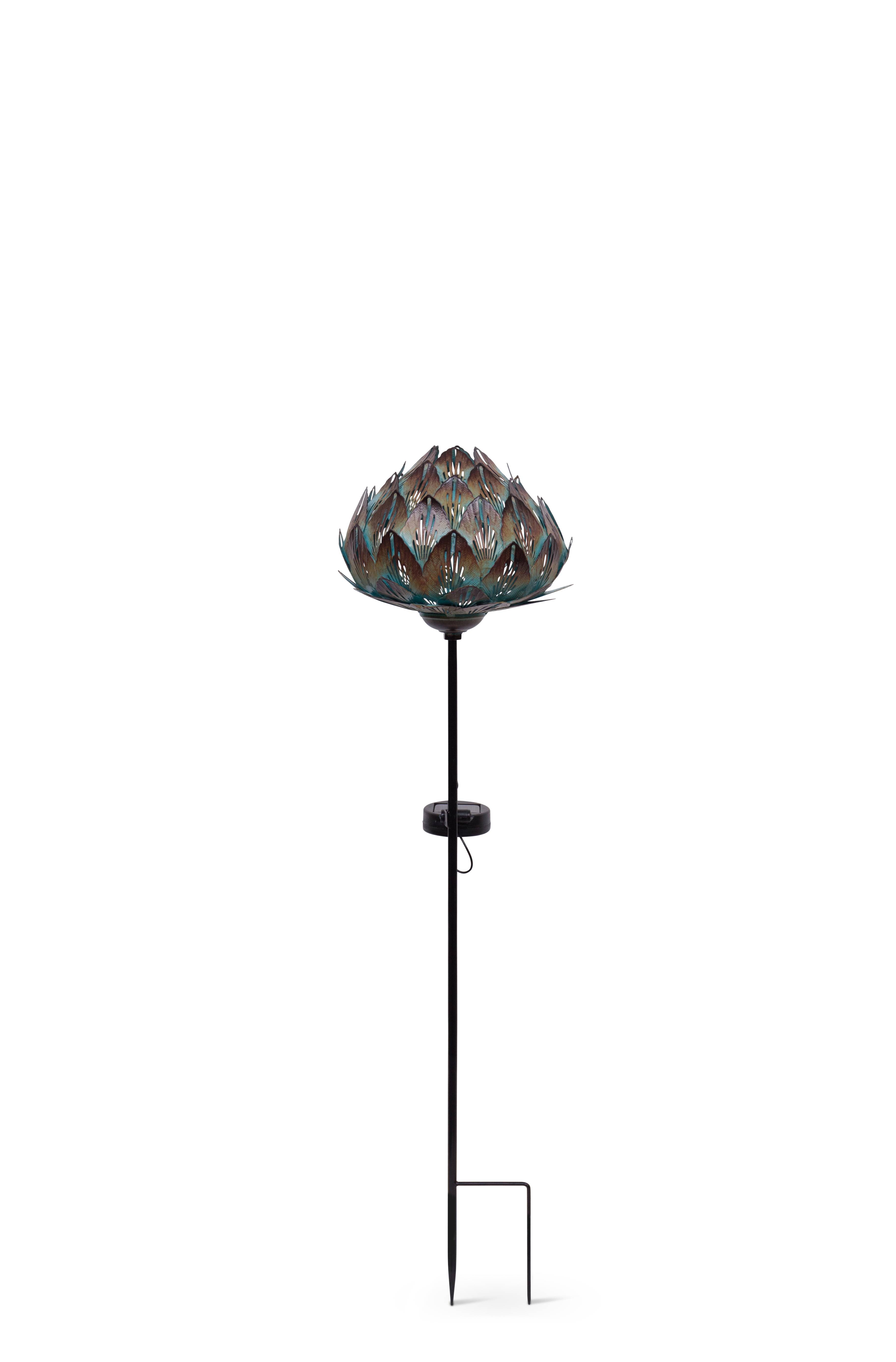 Garden ID - Lampe solaire  sur tige chou L.18 H.70 cm - Garden Id - Imagen 2