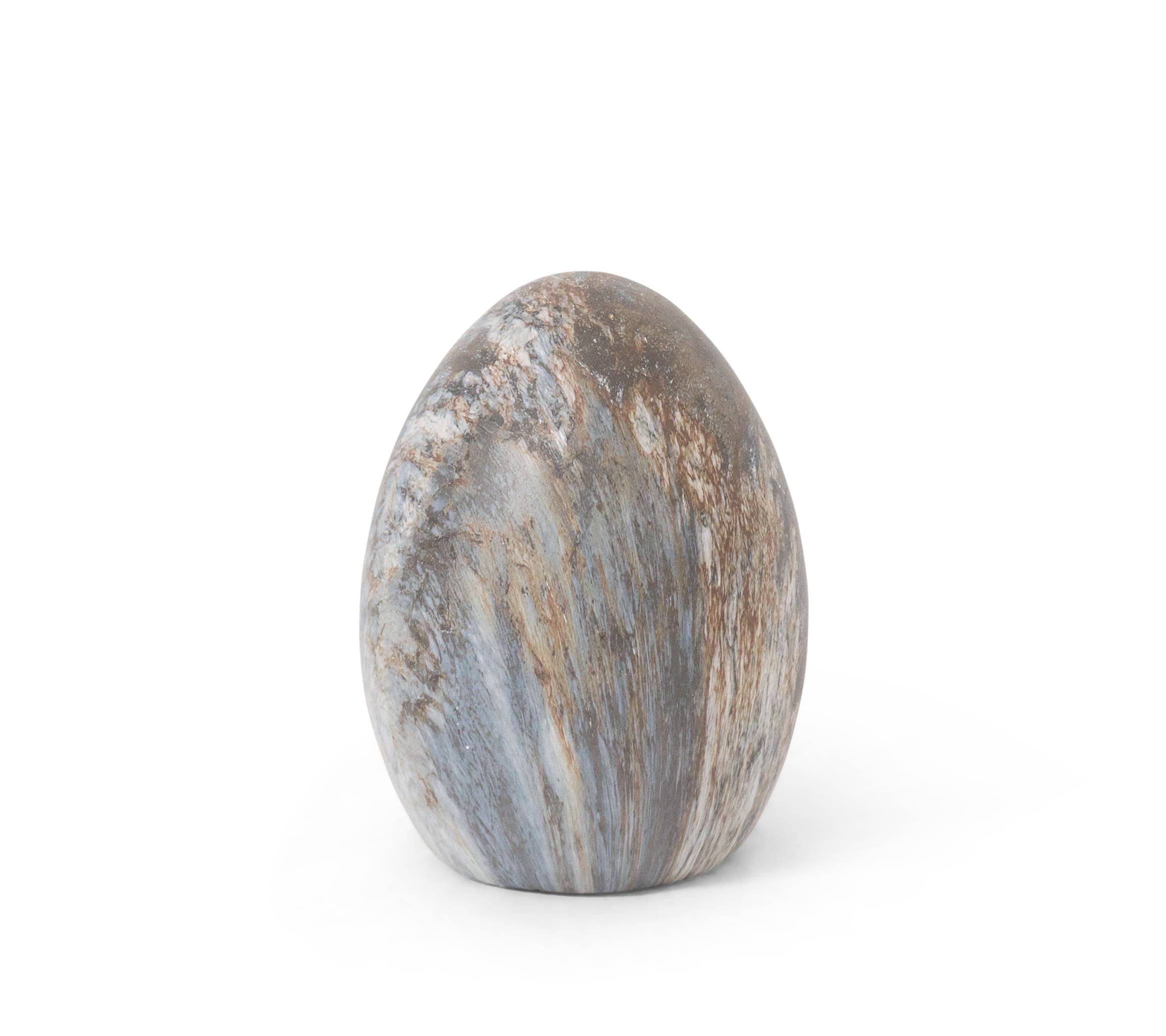 Garden ID - Estatua de huevo de mármol Ø10 x H.14 cm - Garden Id - Imagen 1