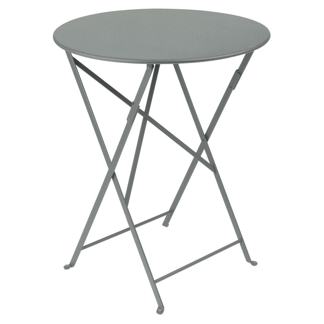 Table de jardin rectangulaire pliante acier gris lapilli 4 personnes Bistro Fermob