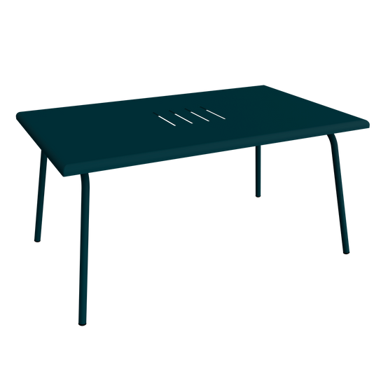 Fermob - Table basse de jardin rectangulaire acier bleu acapulco Monceau Fermob - Image 2