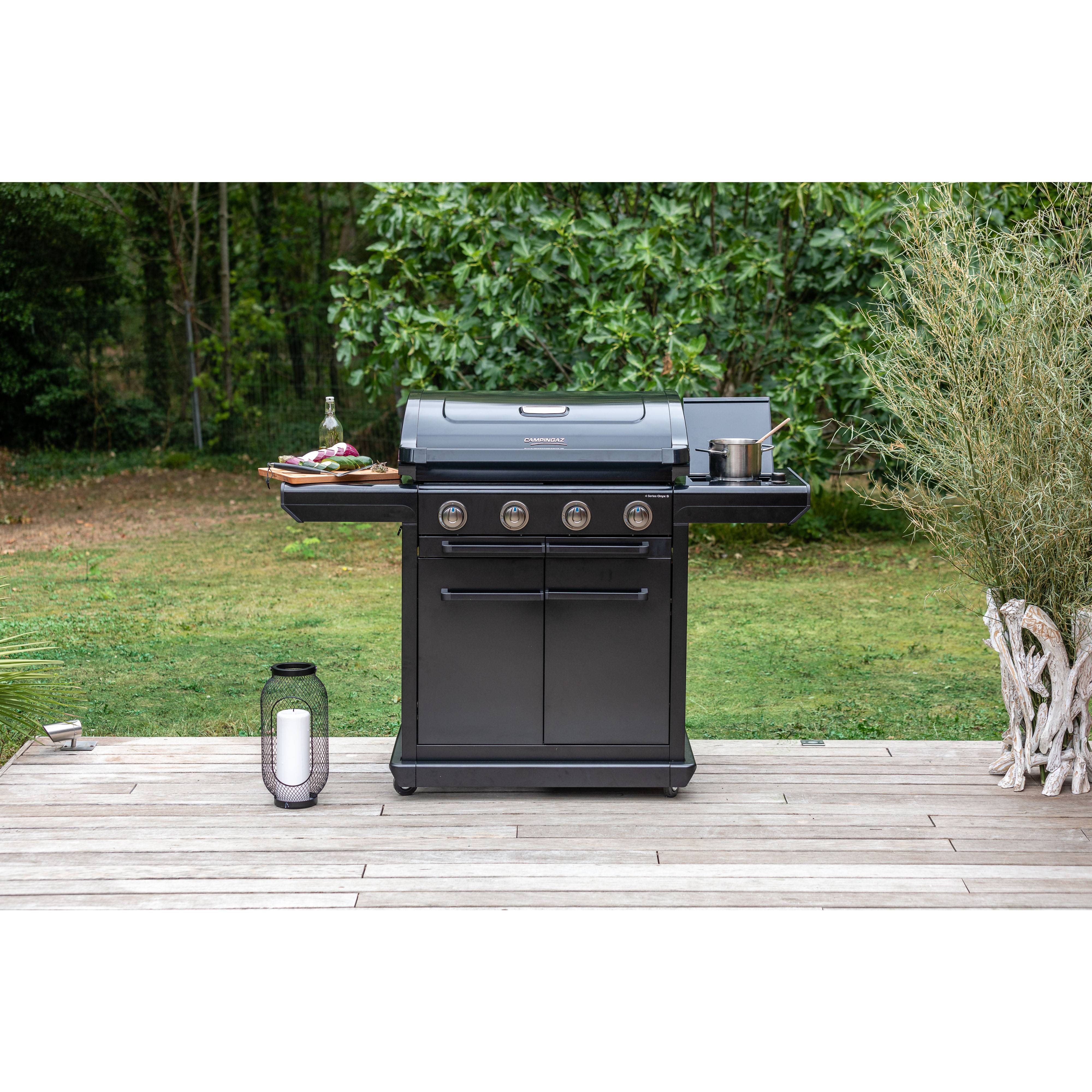 Campingaz - Barbecue à Gaz Premium Acier 4 Brûleur Inox Noir L 157 x P 69 x H 119 cm - CAMPINGAZ - Imagen 9