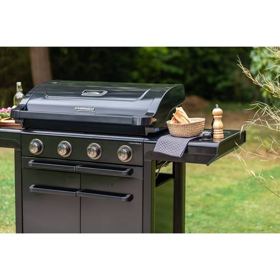 Campingaz - Barbecue à Gaz Premium Acier 4 Brûleur Inox Noir L 157 x P 69 x H 119 cm - CAMPINGAZ - Image 3