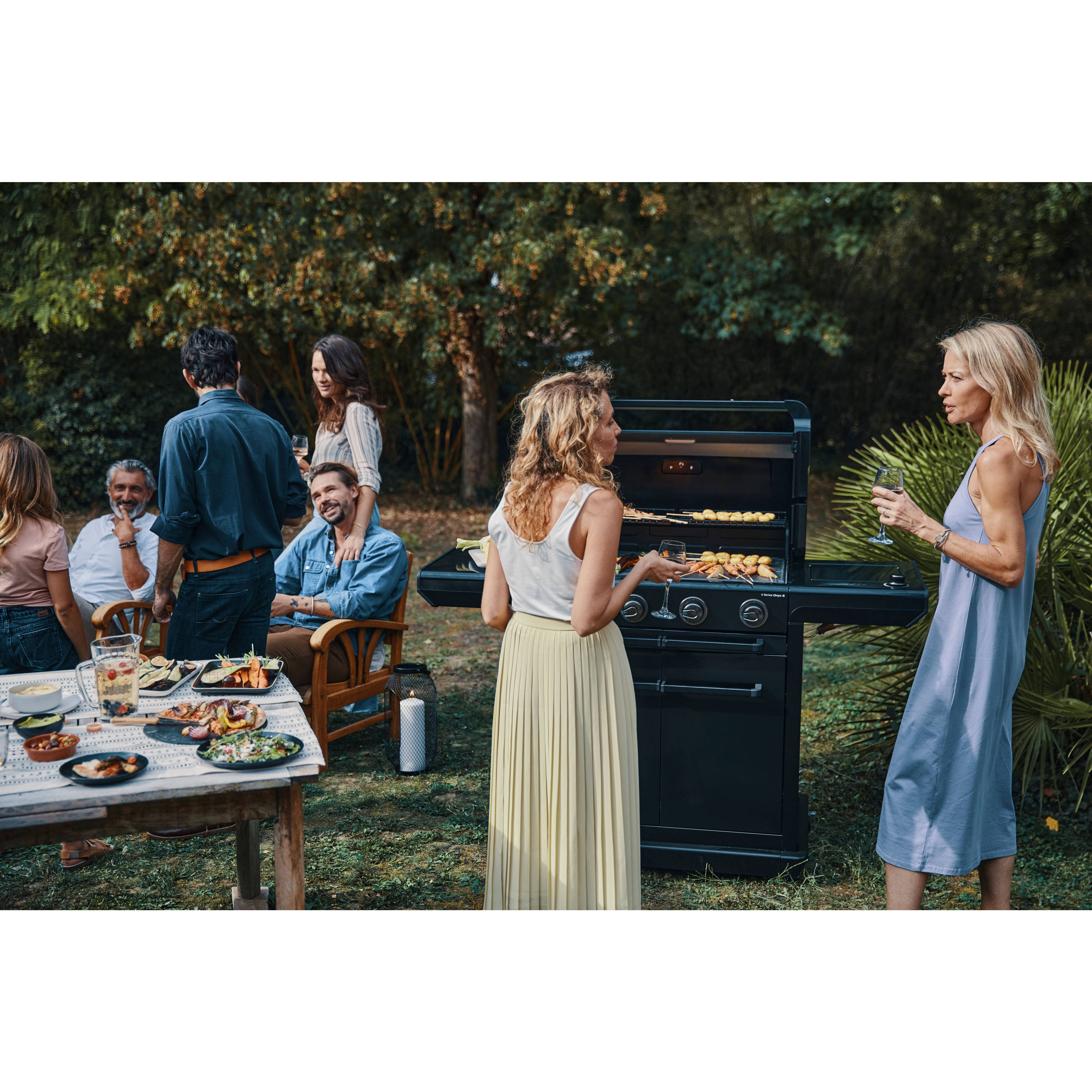 Campingaz - Barbecue à Gaz Premium Acier 4 Brûleur Inox Noir L 157 x P 69 x H 119 cm - CAMPINGAZ - Imagen 8
