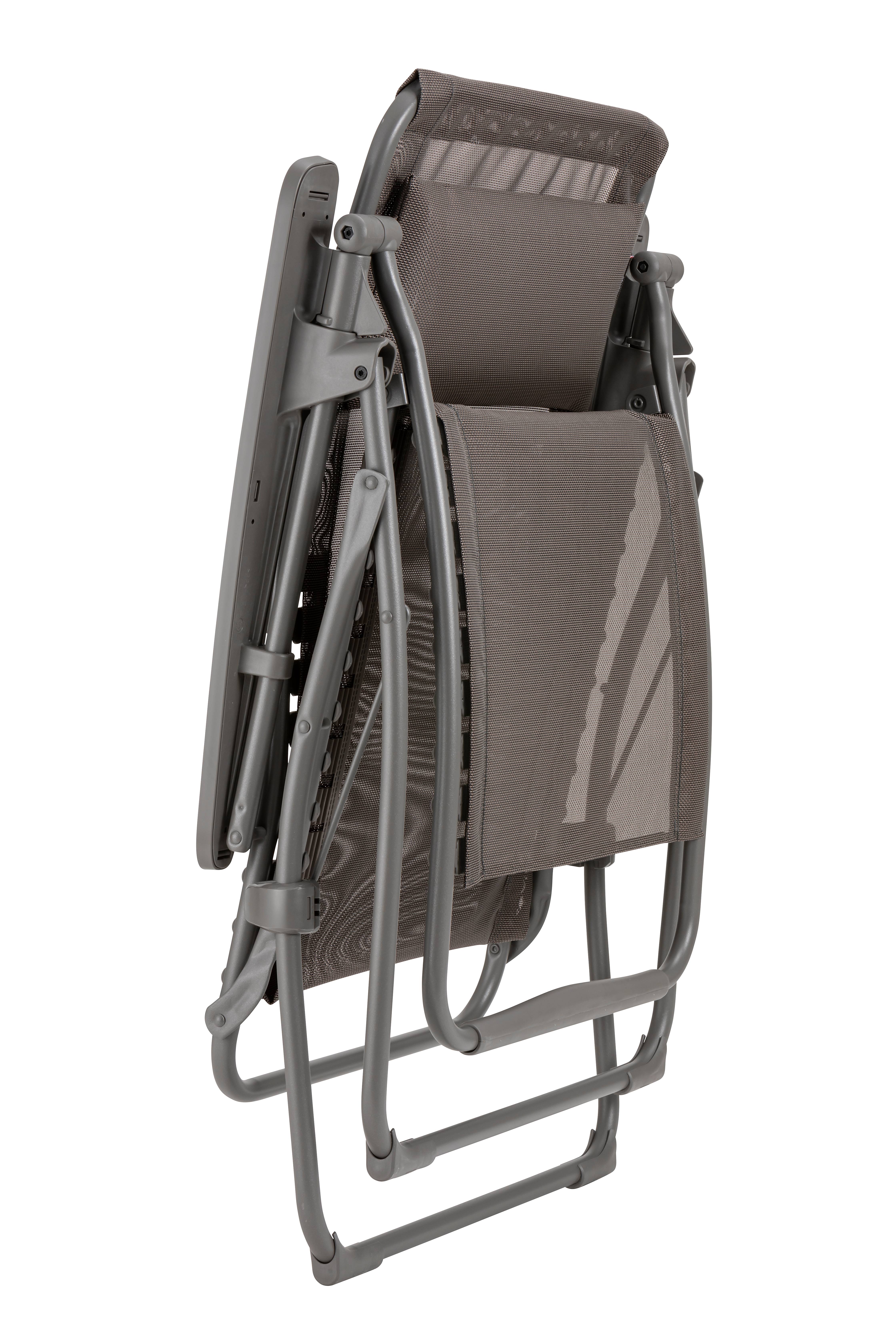 Lafuma-Mobilier - Fauteuil de jardin acier graphite Futura Batyline Lafuma Mobilier - Image 2