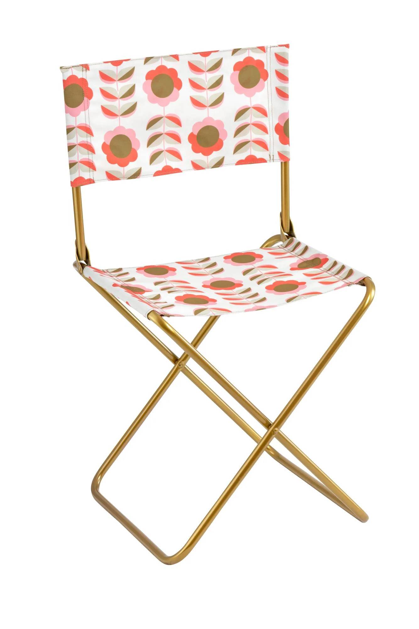 Lafuma-Mobilier - Chaise pliante Airlon 100% Polyester imprimé fleuri RETRO Bronzor – LAFUMA MOBILIER