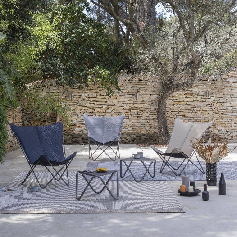 Lafuma-Mobilier - Fauteuil de jardin pliant acier moka Pop Up Be Comfort XL Lafuma Mobilier - Imagen 3