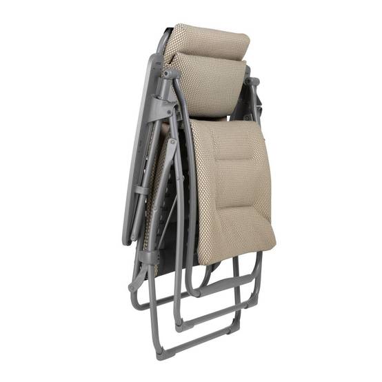 Lafuma-Mobilier - Fauteuil de jardin acier moka Futura Be Comfort Lafuma Mobilier - Image 2