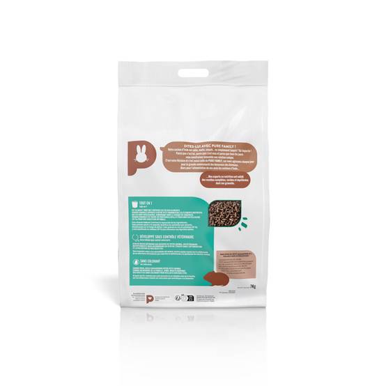 Pure Family - Aliment complet granulé cochon d'inde 7 kg - PURE FAMILY - Image 2
