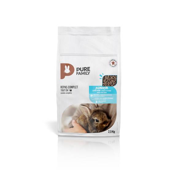 Pure Family - Aliment complet Lapin Nain Junior 2,5 kg - PURE FAMILY - Image 3