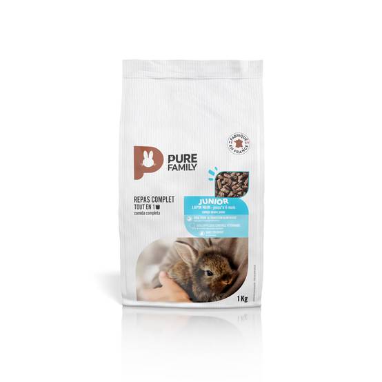 Pure Family - Aliment complet Lapin Nain Junior 1 kg - PURE FAMILY - Image 3