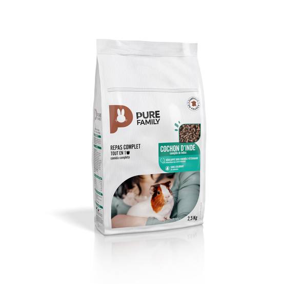 Pure Family - Repas Complet Tout-en-Un Cochon d'Inde 2,5 Kg - PURE FAMILY - Image 4