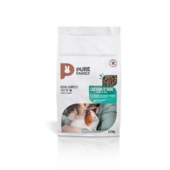 Pure Family - Repas Complet Tout-en-Un Cochon d'Inde 2,5 Kg - PURE FAMILY - Image 1