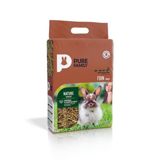 Pure Family - Foin naturel 20 L - PURE FAMILY