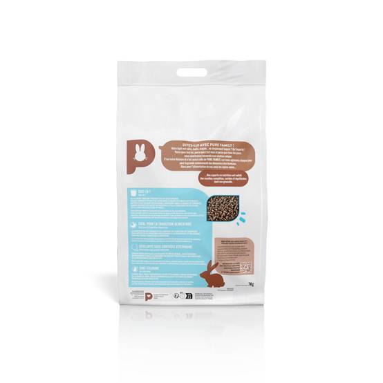 Pure Family - Aliment complet Lapin Nain Junior jusqu'à 6 mois 7 kg - PURE FAMILY - Image 2