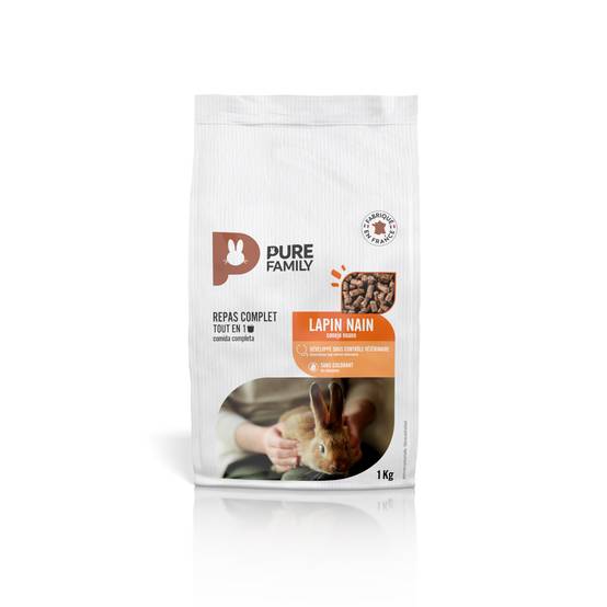 Pure Family - Aliment complet lapin nain 1 kg - Pure Family - Image 3