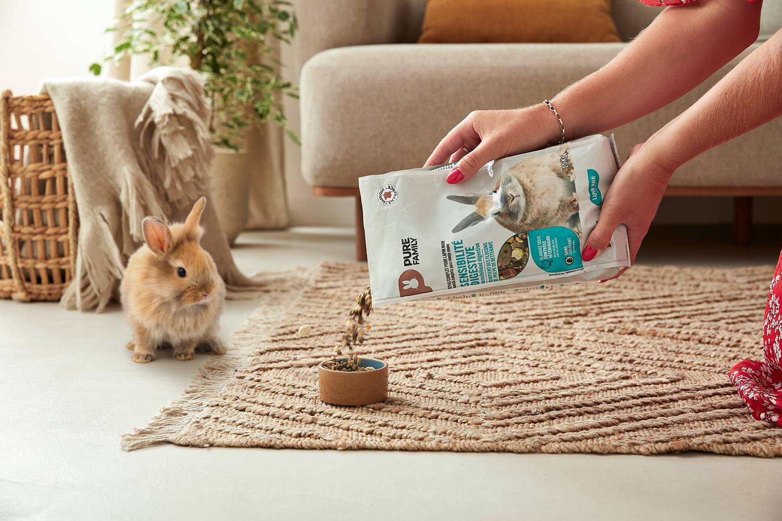 Pure Family - Mélange complet lapin nain sensibilité digestive 1,5 kg - Pure Family - Image 2