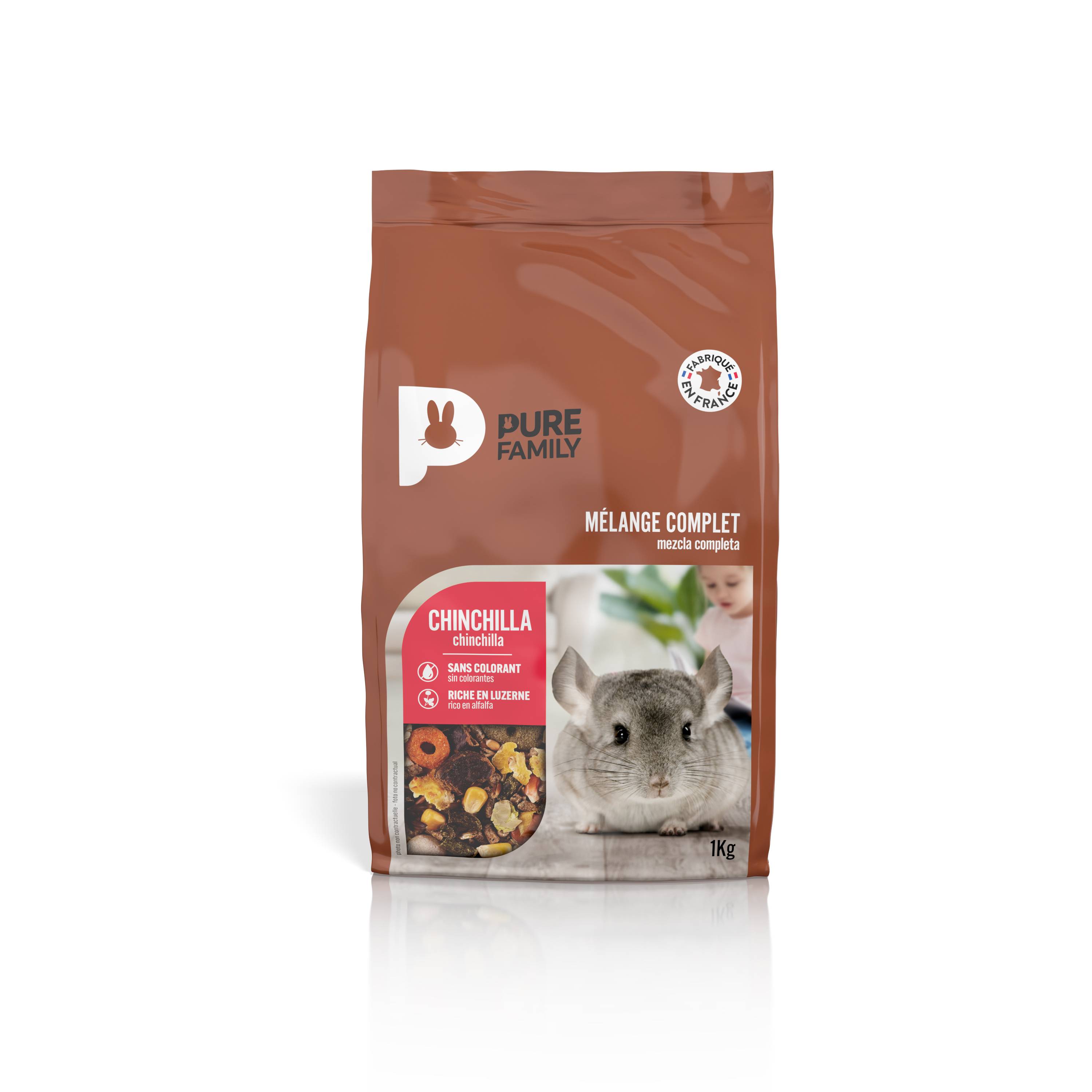 Pure Family - Mélange complet Chinchilla 1 kg - Pure Family