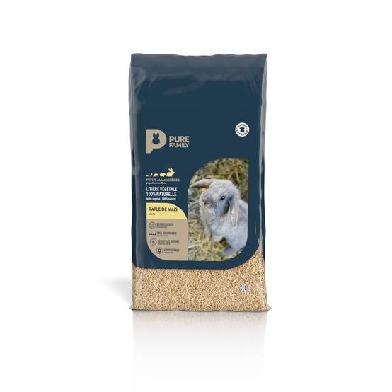 Pure Family - Litière pour rongeurs rafle maïs 30 L - Pure Family - Image 1