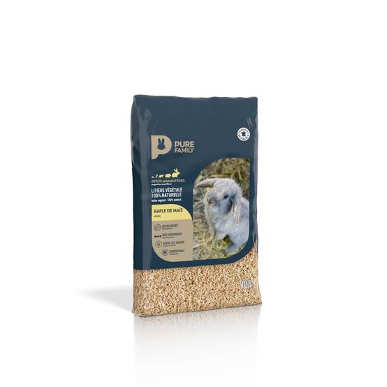 Pure Family - Litière pour rongeurs rafle maïs 10 L - Pure Family - Image 3