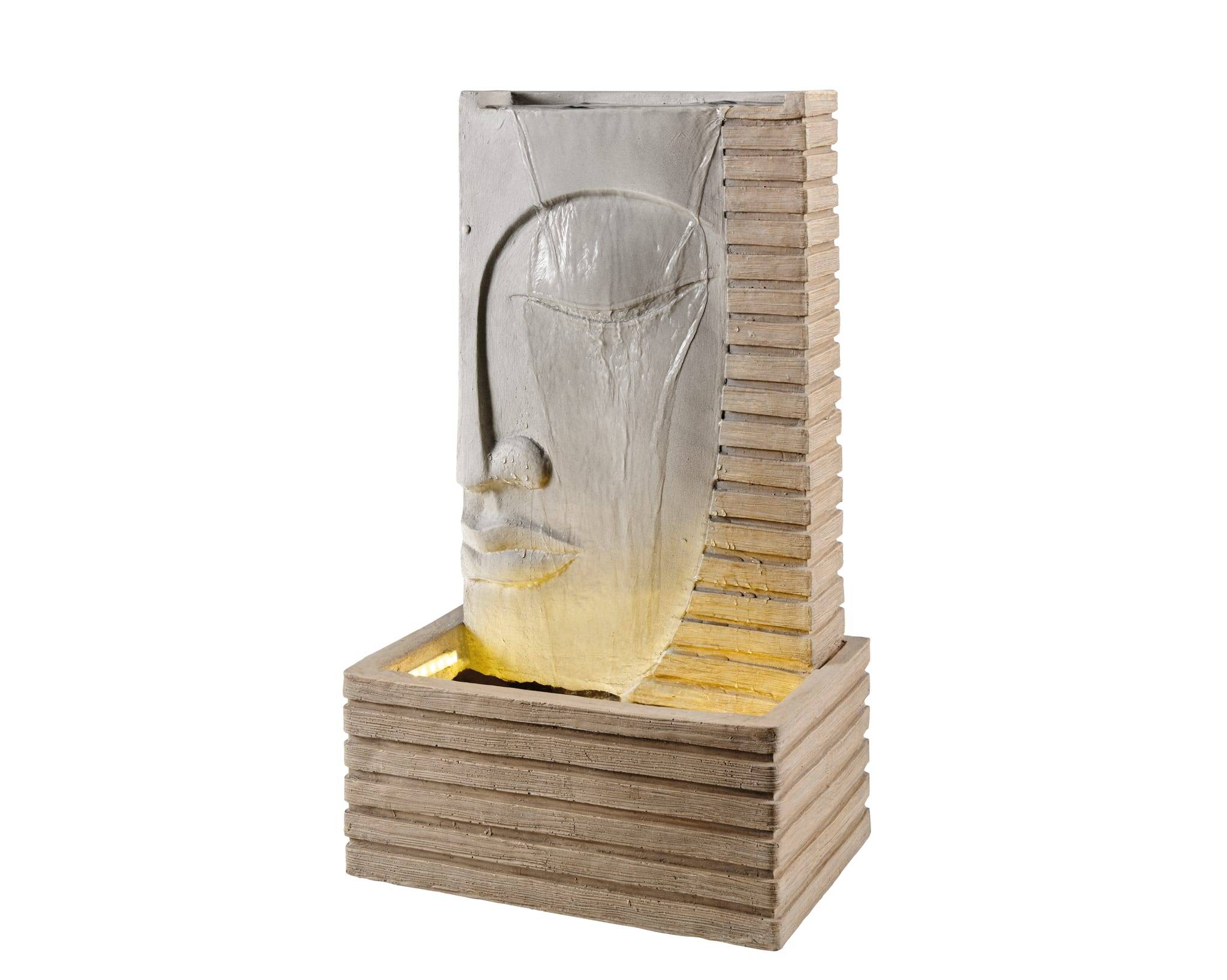 Luminéo - Fontaine ccv extérieur
 gris/blanc chaud L28.00-W42.00-H72.00cm - Image 1